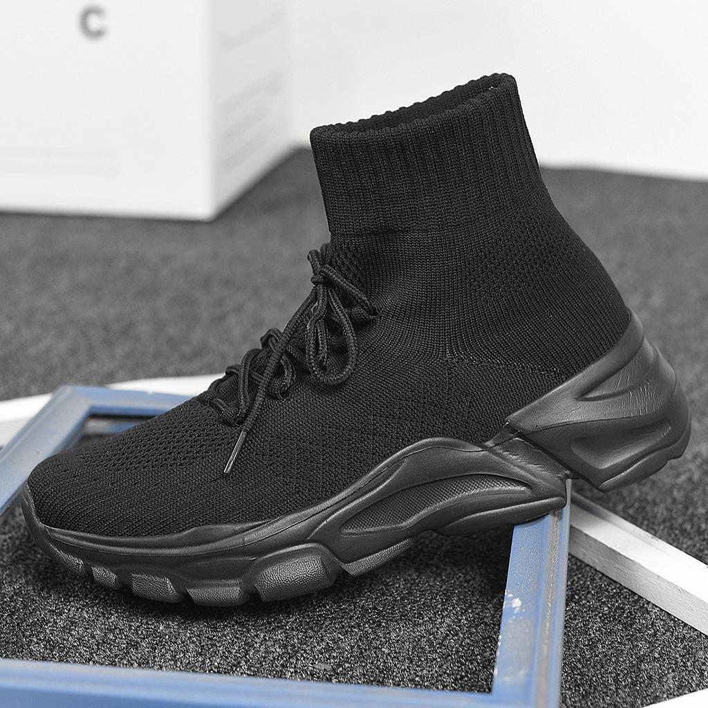 Fashion Without Heel Thick Heel Casual Loafers For Women Ankle Boots Black Shoes Red High Woman Sneakers Sports Brand Name Runners