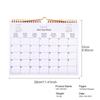 2026 Multilingual Wall Calendar 12 Month Coil Planner Modern Decorative Bedroom Dormitory Apartment School Workplace Supplies