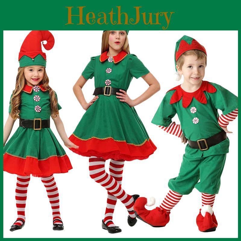 Enchanting Green Elf Santa Claus Costume For Adults And Kids Perfect For Holiday Spirit Events