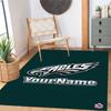 Philadelphia Eagles Customizable Name Floor Mat Design For Hallway Game Room Dormitory Decorate Room Antislip Carpet Decorate Offices Spiritual Gift