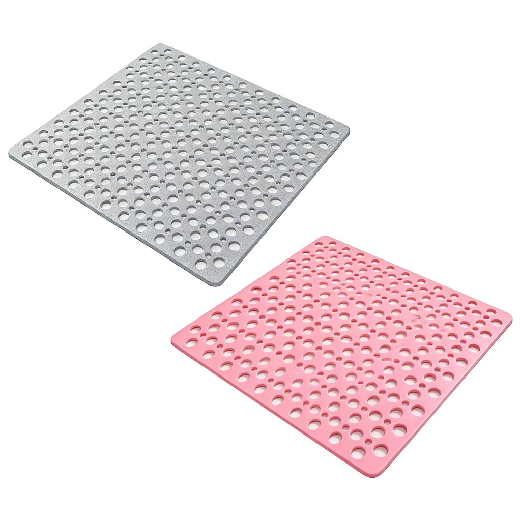 Anti Slip Shower Mat with Suction Cups and Drain Holes Fast Draining Shower Mats for Bathroom Bathtub & Shower Stall