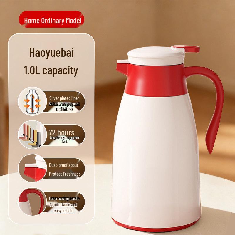 Large Capacity 5L Insulated Thermos Flask with 7-Hour Glass Liner for Hot or Warm Water