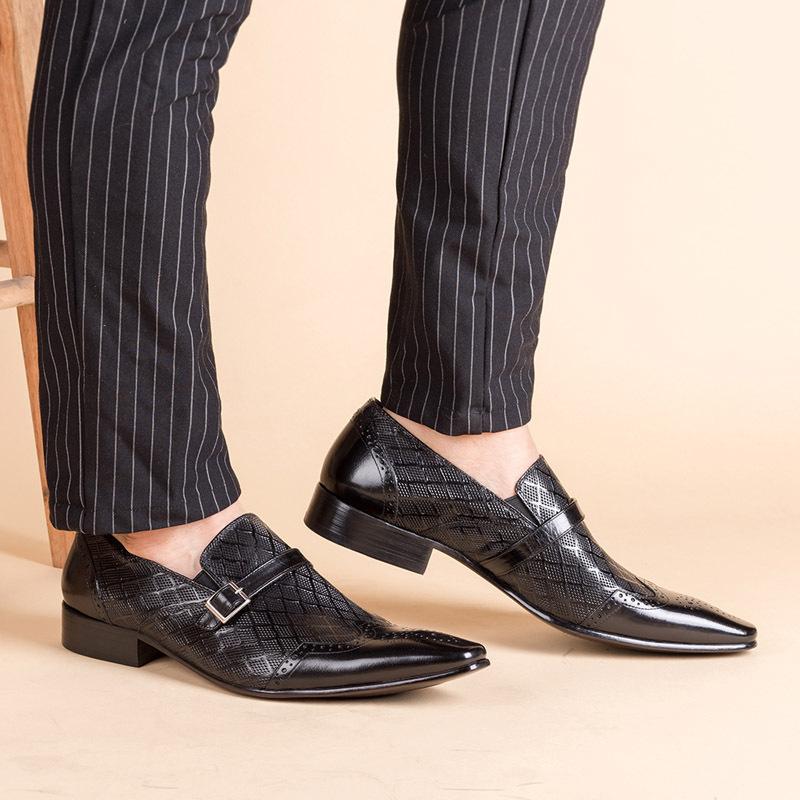 Luxe Heren Formele Schoenen Merk 2025 Nieuwe Heren Loafers Jurk Mocassins Ademend Instapper Leer Rijschoenen Plus Maat 38-48