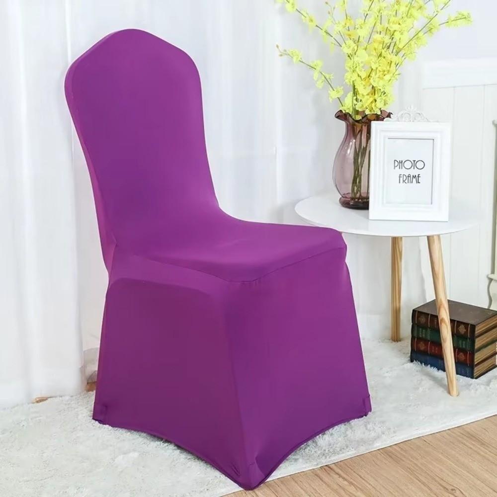 Elastic Wedding Chair Covers Spandex Seat Cover Stretch Slipcover  Dining Party Celebration