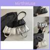Fashionable Soft Small Square Underarm Bag 2024 Spring Collection In White Black Silver