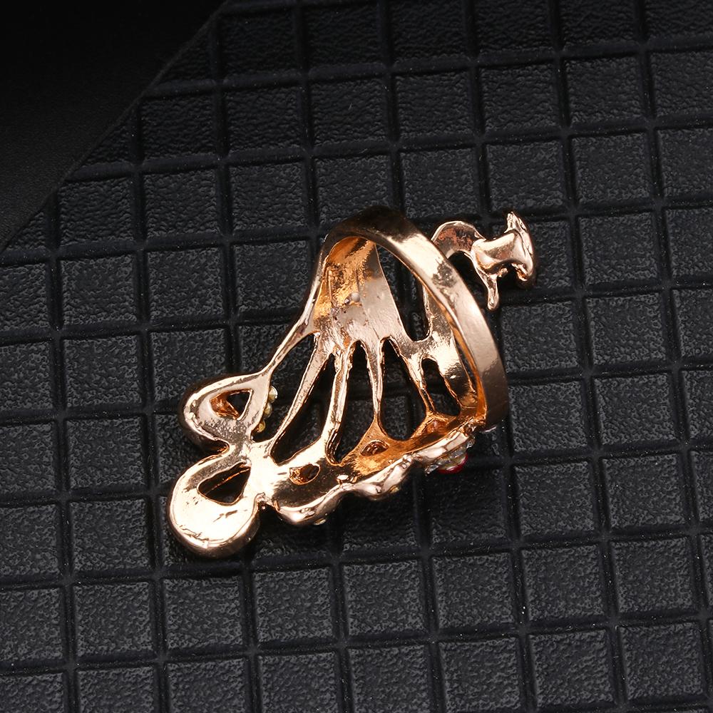 Knitting Tools Thimble Ring Peacock Shape Yarn Guides Knitting Loop Crochet Ring Sewing Accessories