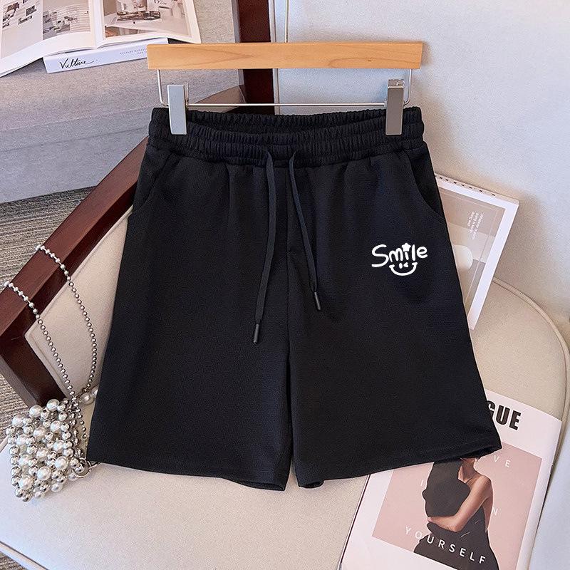 

Plus Size High Waist Loose Work Pants - Summer 5-Point MM Style (200/300 Jin) 4XL