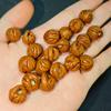 Finely Polished Natural Peach Pit Carved Basket for Children & Pregnant Women - DIY Woven Small Accessory for Body Protection