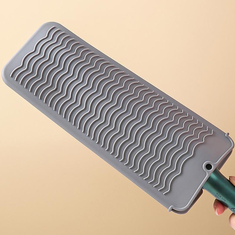 Heatheat Resistant Silicone Mat Pouch For Flat Iron, Curler Wand, Hot Waver, Salon Tools Appliances, Portable Styling Heat Mat