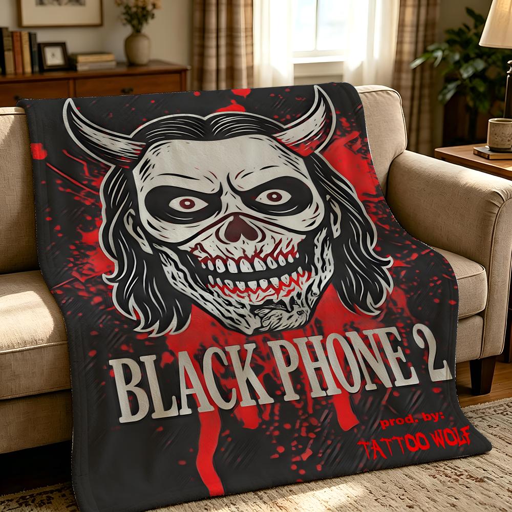 movie T-The Black Phone-E Throw Thick Comfort Flannel Quilt, Multi-scene Use Indoor Outdoor Daily Nap