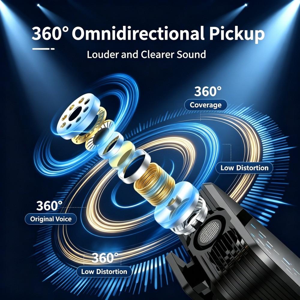 3-in-1 Universal Wireless Lapel Microphone, Noise Reduction Mic For Live Shooting, Compatible With iOS, Android, Computer