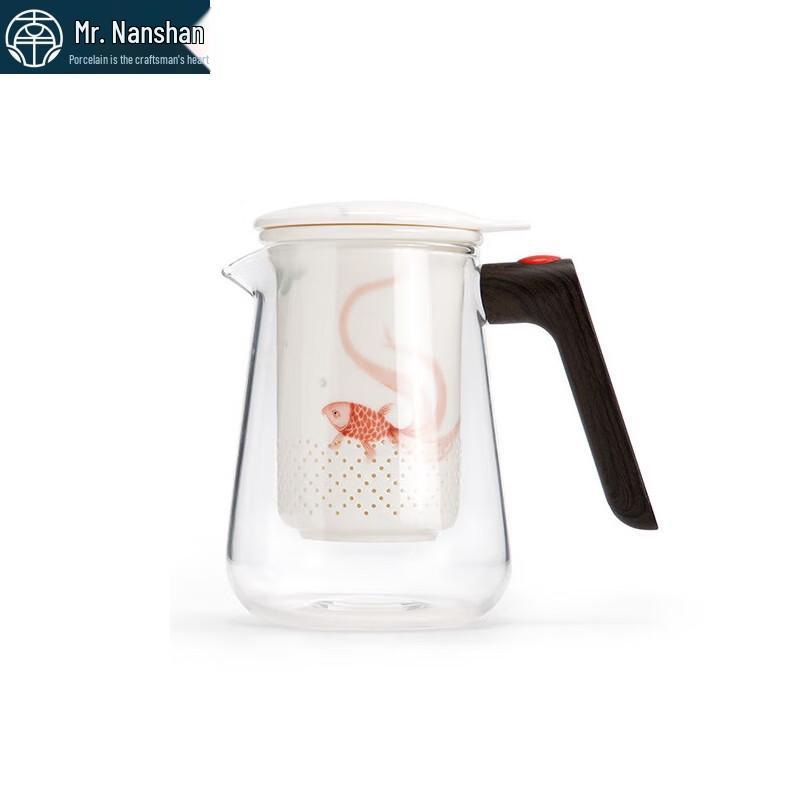 

Mr. Nanshan Ceramic Kung Fu Teapot with Glass Filter