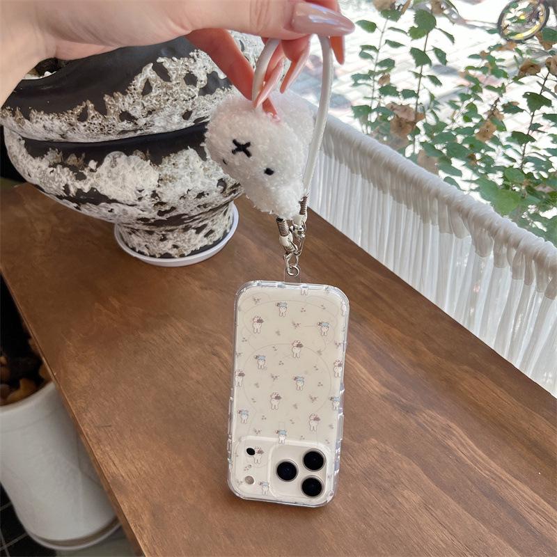 Floral Rabbit iPhone 17/16 Pro Max/15/14 Case for Girls