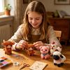 1 Set 3D Kralen Dieren DIY Kit, Kralen Dieren Kunst Ambachtelijke Kit met Instructies, Handgemaakte Insect Vogel Vleermuis Boerderijdier Kralen Kit voor Volwassenen Beginners
