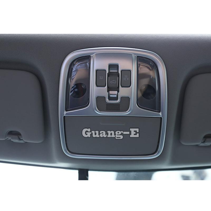 Car Sticker Cover Front Head Read Reading Switch Light Lamp Frame Roof Trim Parts Panel 1PCs For Kia Sportage KX5 2016 2017 2018