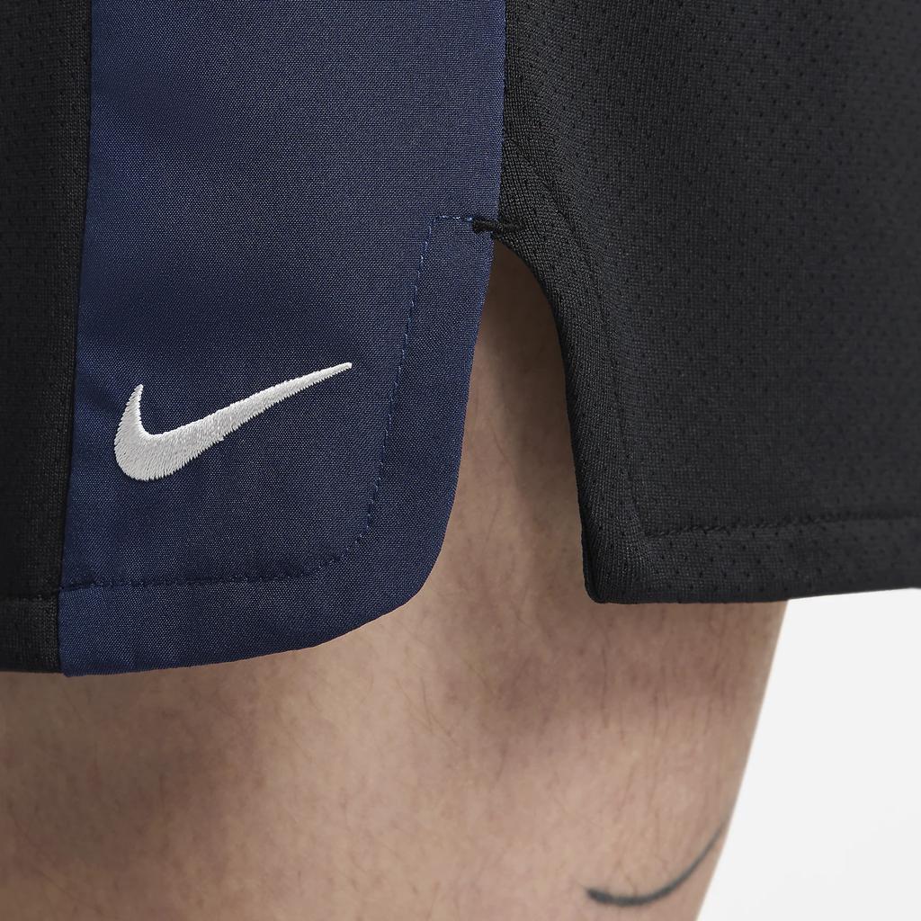 Nike Track Club Color Block Breathable Mid Waist Casual Shorts Men Shorts Black FZ7398-010