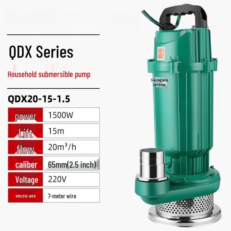 Jun Ding Ying 2.5-inch 1500W Submersible Clear Water Pump