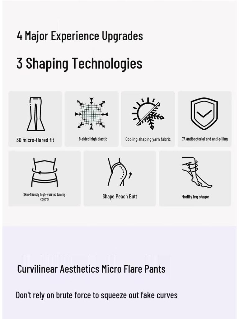 MIIOW Women's High-Waist Flared Yoga Pants