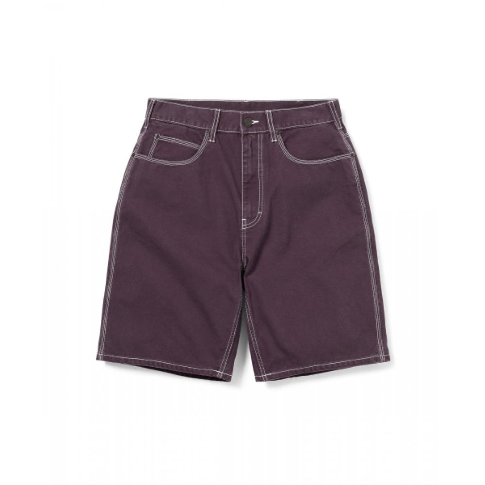 Thisisneverthat Короткий фиолетовый с контрастной строчкой S