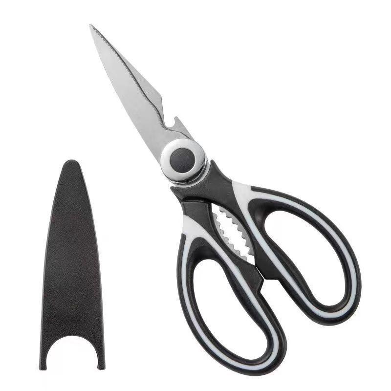 Multifunctional Stainless Steel Kitchen Scissors for Meat, Bones, and Fish