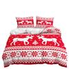 Bed Three-Piece Christmas Quilt Cover 3D Digital Printing Kit Pillowcase