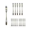 Fruit Fork Double Tine 5.5 Inch Stainless Steel Forks for Fruits Cakes Desserts Snacks Rust-Resistant 304 Food Grade Metal Forks for Party Hotel