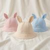Adjustable Baby Fisherman Hat Cute Rabbit Ears Baby Sunhat Fashion Bucket Cap Spring Summer