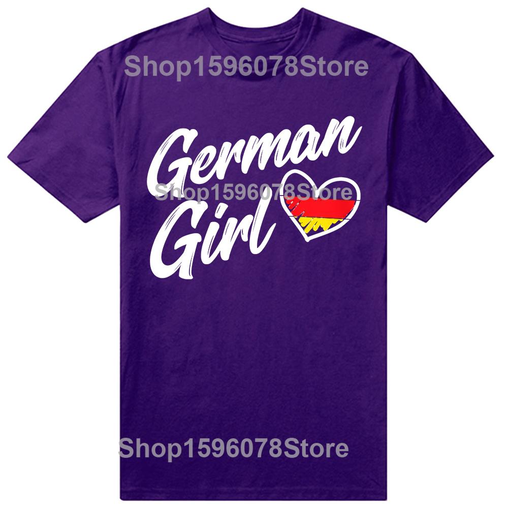 

Funny Germany Funny Deutschland Flag German Girl Tshirts Men Womens Fashion Casual Tshirt 100 Cotton Loose Oversized T Shirt 4XL