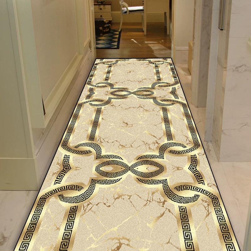 Europese Stijl Luxe Lange Loper Tapijten Hal Entree Antislip Kleed Huis Trap Gang Tapijten Buiten Activiteiten Matten 60x200cm 23.6x78in