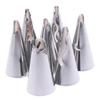 7pcs Stainless Steel Pleated Skirt Tube Nozzle Set for Pastry and Cake Decorating - Baking Supplies with Easy Release Design