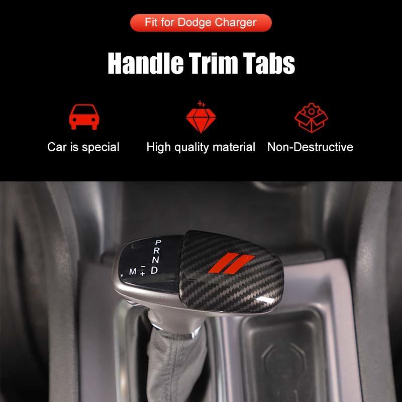 Car Gear Shift Panel Cover For Dodge Charger Gear Lever Protective Sticker For Dodge Challenger 2015 Up for Durango 2018 Up ABS Accessories