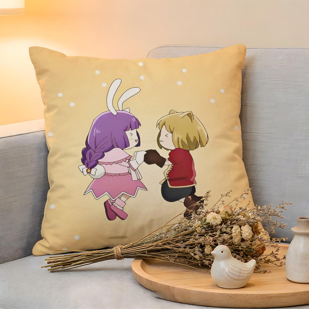 Cushion Cover  Linen  SkinFriendly Soft Decorative Case For Sofa Home Decor Kwaii AAkane KKinoshita Pillow cover