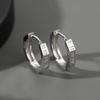 Men S Roman Numeral Stud Earrings Hip Hop Style Single Earring