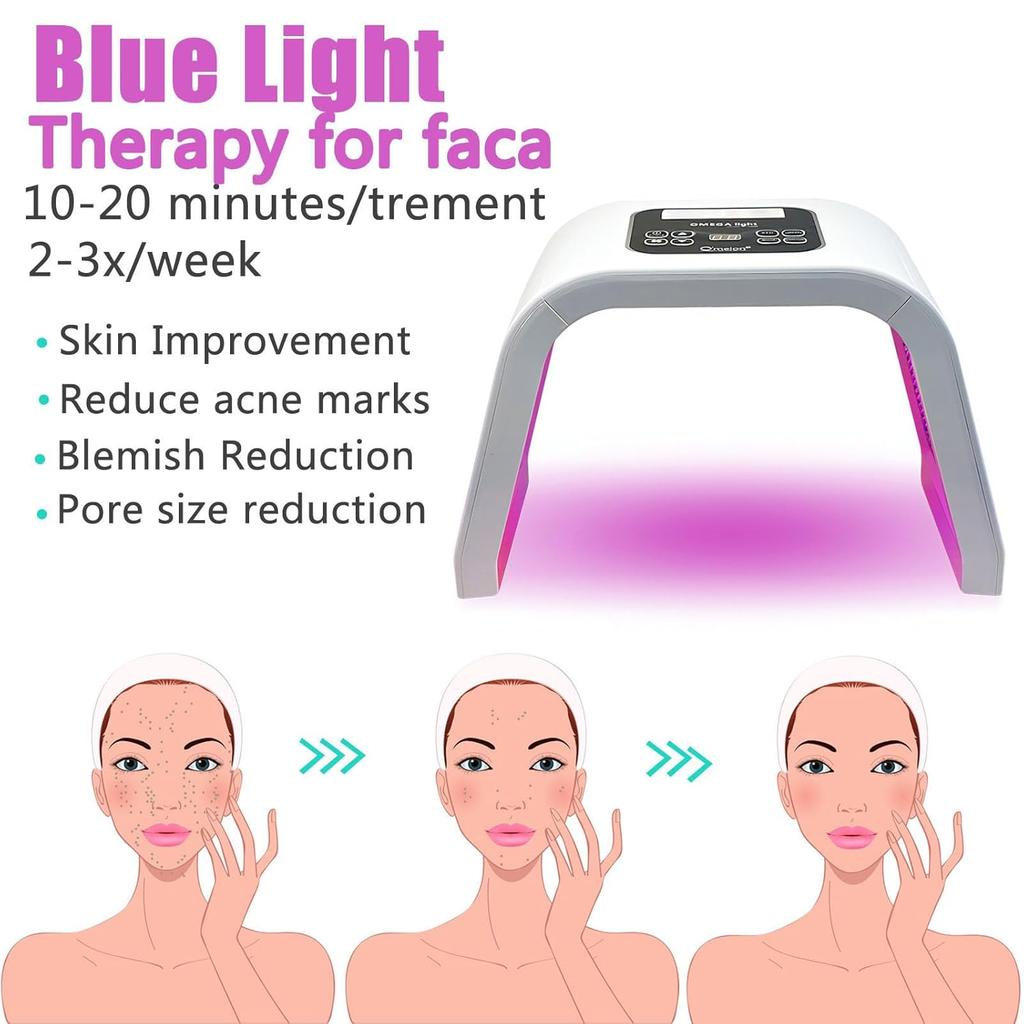 Portable 7 Colors LED Photon Machine Nano Spray Skin Moisturizing Face Steamer Facial SPA Salon Face&Body LED Mask PDT Machine