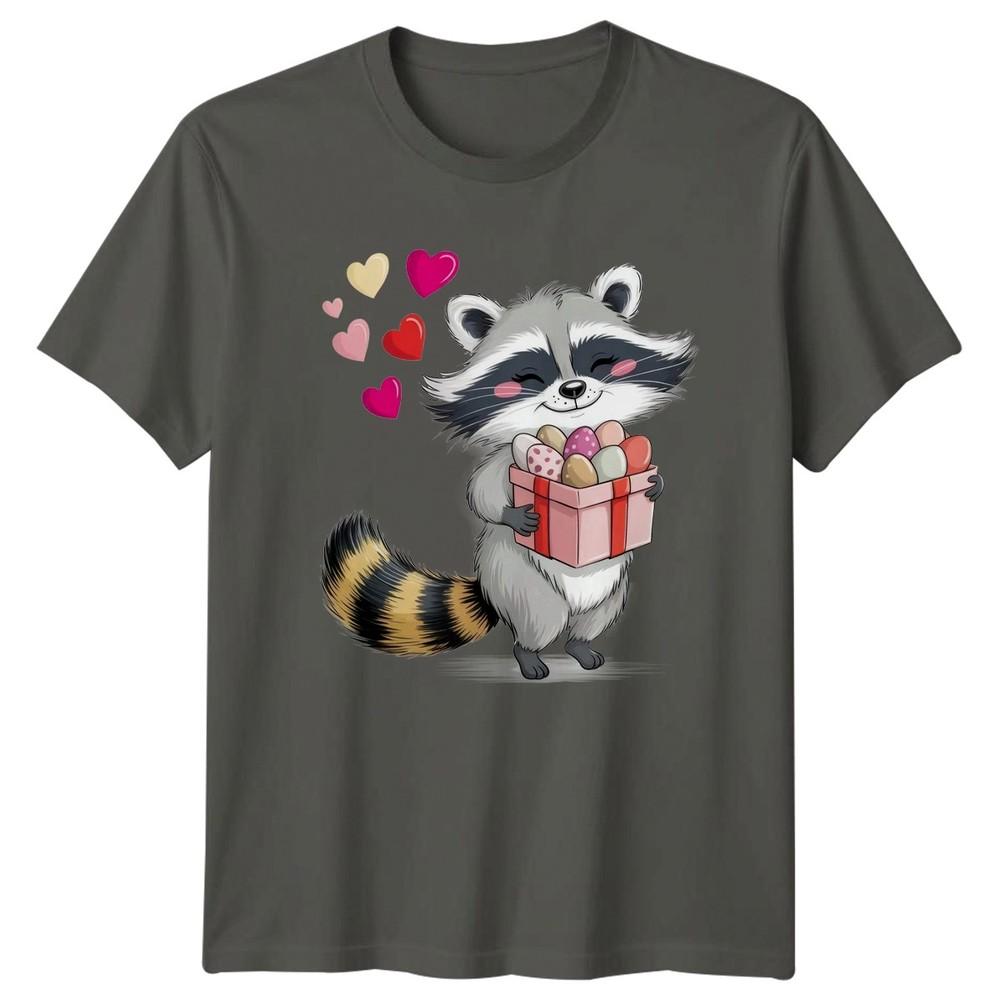 Raccoon Easter Eggs Animals Unisexs TShirt Unisexs Tee Graphic Unisex Top S