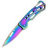 Folding Pocket Knife Portable Stainless Steel Fruit Knife with Non-slip Handle Outdoor Survival Hunting Camping Household Tools