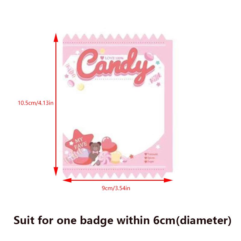 1/3Pcs Mini Anime Badge Storage Bag Protective Shell Toy Doll Bag Transparent Display Bag Pendant Hanging Keychain Decor Gift