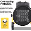 220V 3000W Heater Industrial Electric Heater Air Blower Garage Space Heating Equipment Adjustable