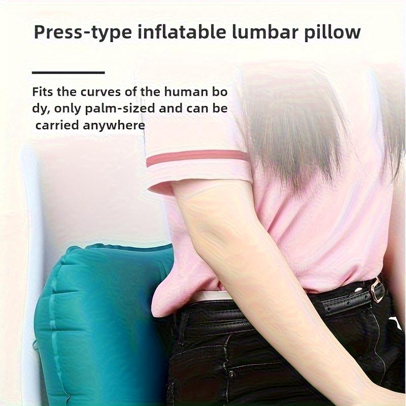 Air Inflatable Neck Pillow Press Type Travel Pillow Portable Sleeping Airplane Pillow For Neck And Lumbar Support Car Pillow New