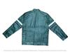Motorcycle Men's Genuine Lambskin Handmade Leather Biker Festive Green Jacket