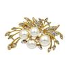 SUNFLOWER Pearl Brooch Pin File Rhinestone Wedding Dress Collar Pin Fashion Fashion Costume Accessories