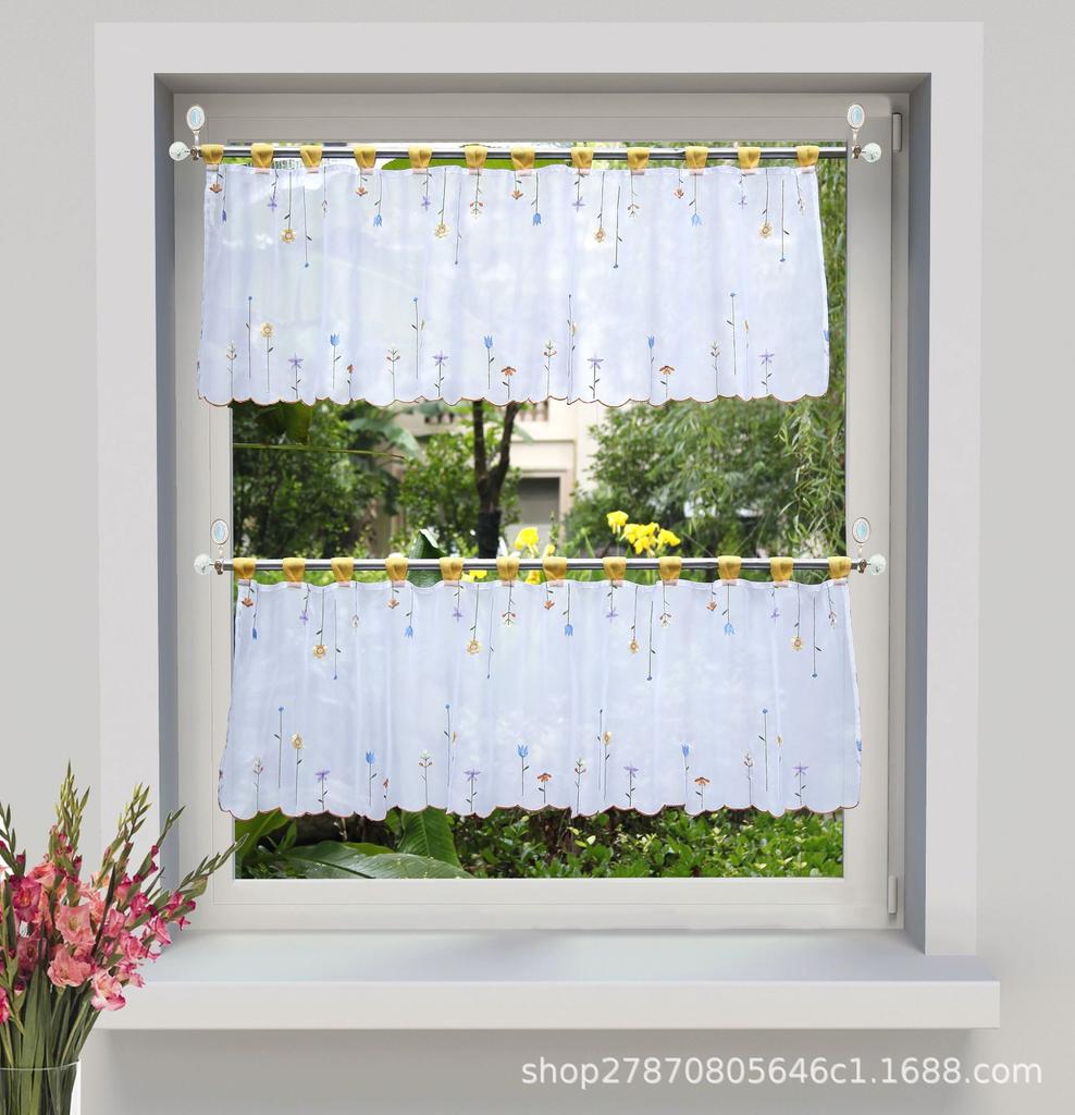 Small Curtains, Small Coffee Curtains, Kitchen Curtains, Width Can Be Customized Ht-020