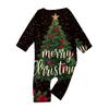 Christmas Printed Round Neck Parent-Child Long Sleeve Long Pants Home Clothes Set