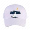 Labrador Retriever Minimal Mountain Moon Badge Cap Summer Women Unisex Adult Peaked Hat Fashion Casual Adjustable