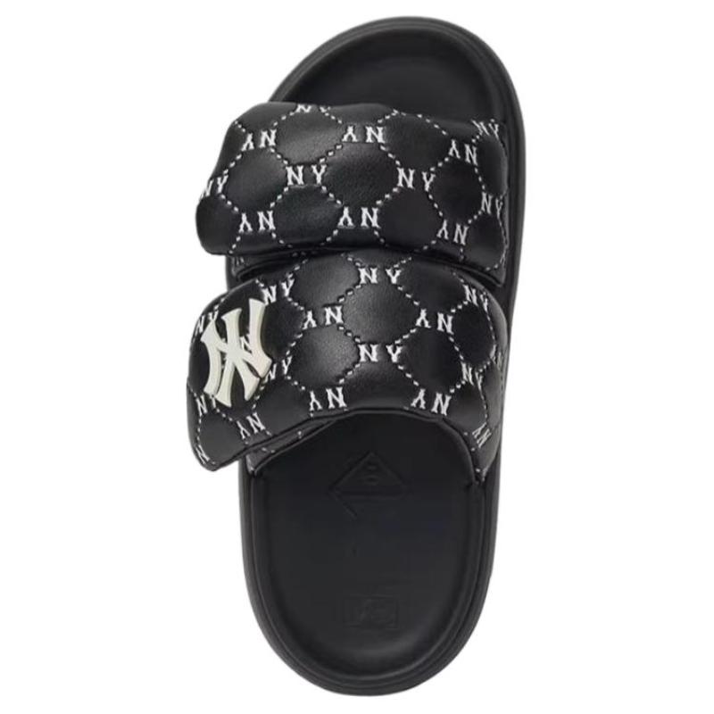 MLB Slipper Slip Resistant Slide Slippers Unisex Black 2024 Sneakers 3ALPBPL43-50BKS
