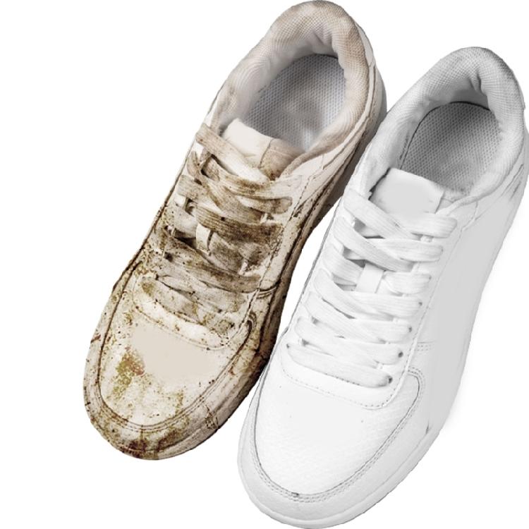 Tägliches Sneaker-Pflegeset Weißer Schuhreiniger Schaum mit Reinigungsbürste und Mikrofasertuch für Lederstiefel Canvas