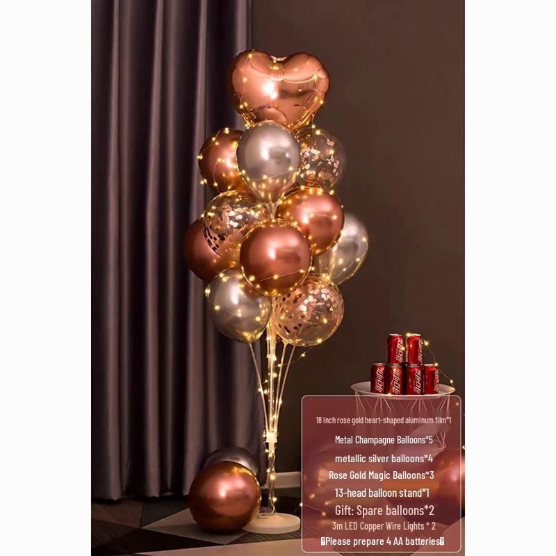 Luminous Balloon Floor Stand for Events: Birthday, Wedding, Anniversary, Party, and More.