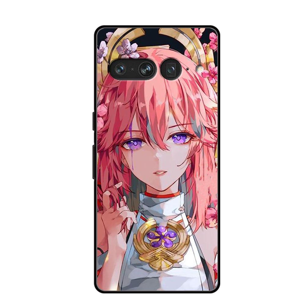 Coque for Google Pixel 7 6 Pro 5 4 3 3a XL 5a 4a 5G Soft for Pixel 6Pro 4XL 3XL 3aXL Back Cover Genshin Impact