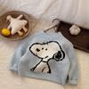 Kids Thick Warm Knit Sweater Winter Boys Girls Cartoon Base Layer Top