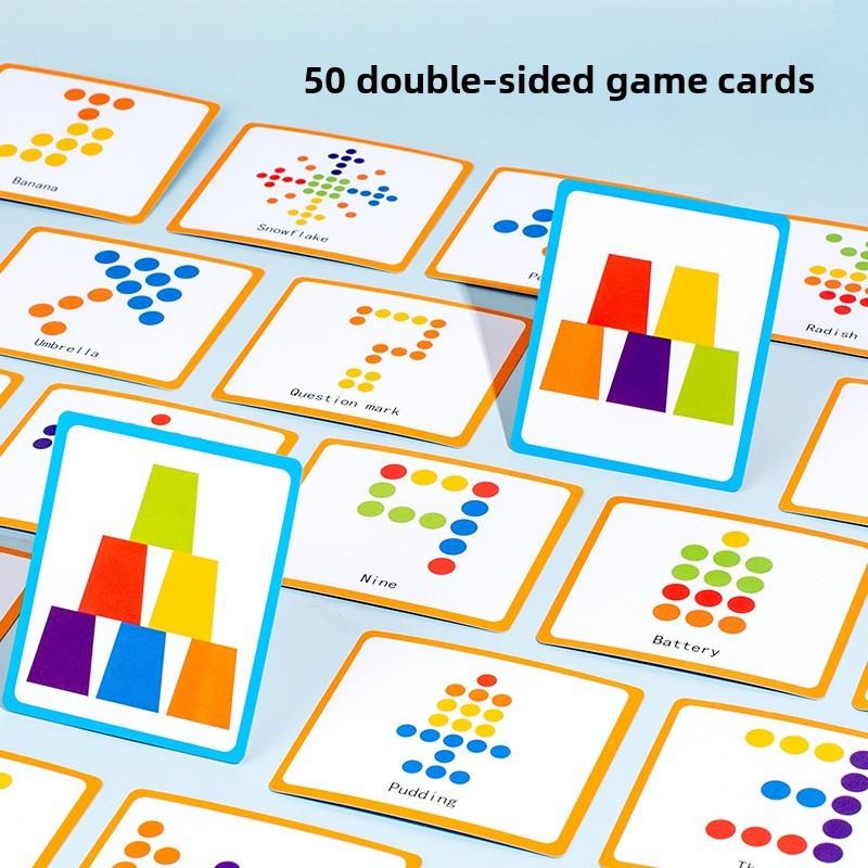 Cup Classification Color Overlapping Game Children Puzzle Toy For Skills Motor